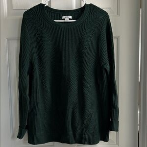 Croft & Barrow Forest Green Knit Sweater